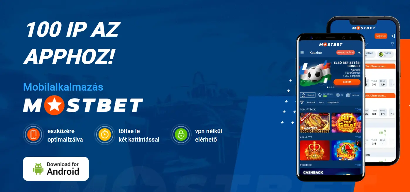 Mostbet mobilalkalmazás Androidra – 100 IP bónusz